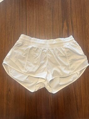 Lululemon White Athletic Shorts